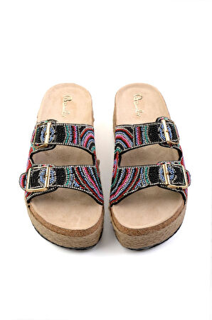 Siyah  Kadın Terlik K04678080387