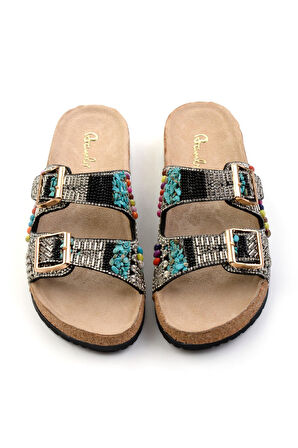 Siyah  Kadın Terlik K04678080687