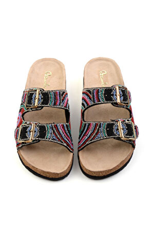 Siyah  Kadın Terlik K04678080787