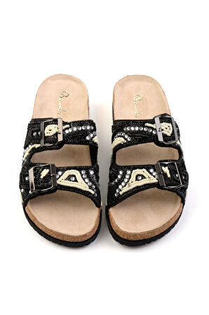 Siyah  Kadın Terlik K04678080887