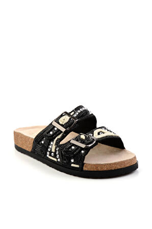 Siyah  Kadın Terlik K04678080887