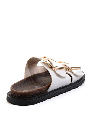 Beyaz  Kadın Terlik K04688002809