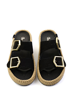 Siyah Siyah  Kadın Terlik K04688001702