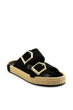 Siyah Siyah  Kadın Terlik K04688001702