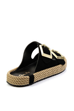 Siyah Siyah  Kadın Terlik K04688001702