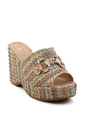 Çok Renkli  Kadın Terlik K04688002028