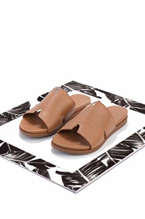 Taba Hakiki Deri Kadın Terlik K04724670003