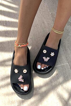 Bambi Siyah Jel  Kadın Terlik K04740320459