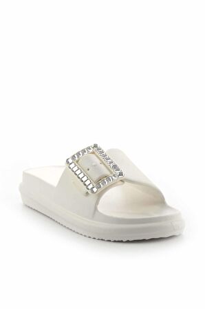 Beyaz Jel  Kadın Terlik K04740100559