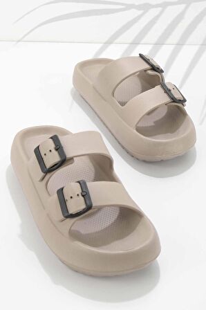 Bambi Vizon Jel  Kadın Terlik K04740320359