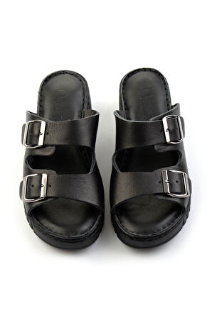 Siyah Leather Kadın Terlik K04763995003