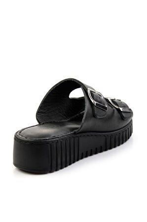 Siyah Leather Kadın Terlik K04763995003
