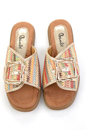 Çok Renkli  Kadın Terlik K04763070828