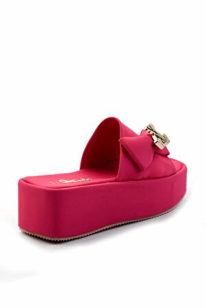 Fuşya Kumaş  Kadın Terlik K04778300004