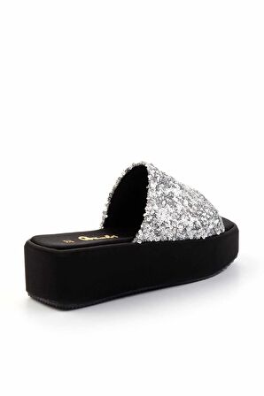 Lame Pullu  Kadın Terlik K04778300753