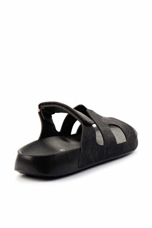 Siyah Nubuk  Kadın Terlik K04819301101