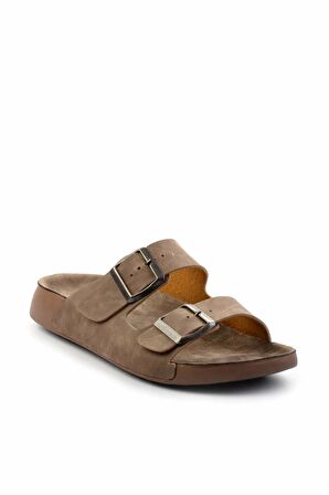 Vizon Nubuk  Kadın Terlik K04819301301