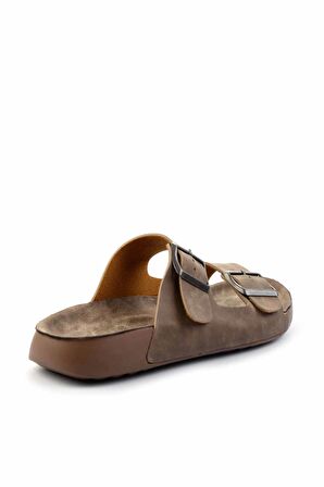 Vizon Nubuk  Kadın Terlik K04819301301