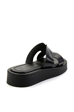Siyah Leather Kadın Terlik K04826054003