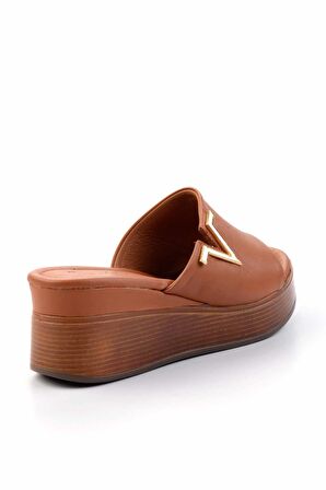 Taba Hakiki Deri Kadın Terlik K04826053303