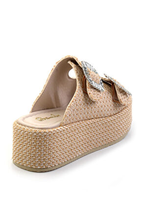 Bej  Kadın Terlik K04823122218