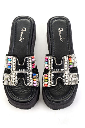 Siyah  Kadın Terlik K04823120987