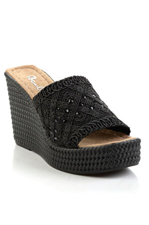 Siyah  Kadın Terlik K04823121787