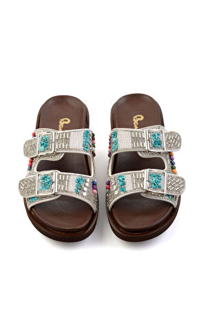 Beyaz  Kadın Terlik K04823121187