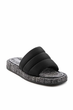 Bambi Siyah Anorak  Kadın Terlik K04868024685