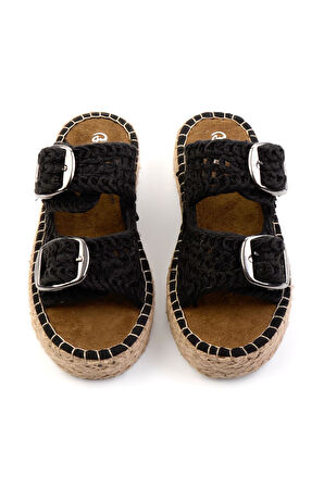 Siyah  Kadın Terlik K04874015816