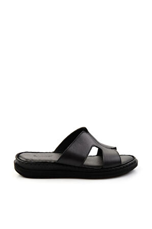 Siyah Leather Kadın Terlik K04907031403