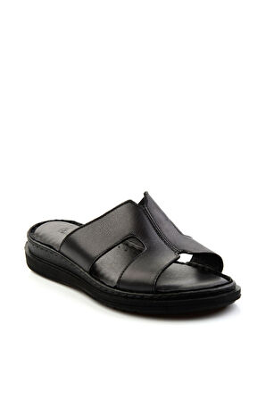 Siyah Leather Kadın Terlik K04907031403