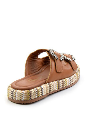 Taba Leather Kadın Terlik K04991060203