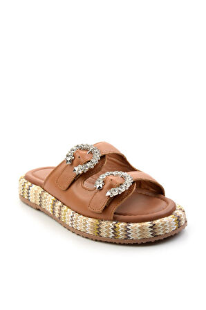 Taba Leather Kadın Terlik K04991060203