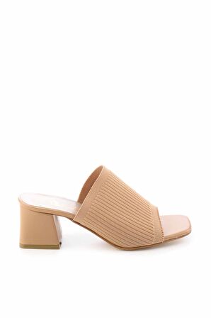 Bambi Camel Triko  Kadın Terlik K04994002782