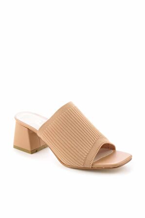 Bambi Camel Triko  Kadın Terlik K04994002782