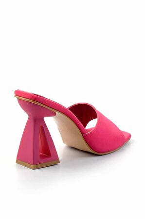 Mat Fuşya Saten  Kadın Terlik K04997501538