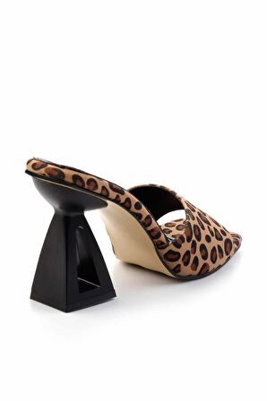 Leopar Kumaş  Kadın Terlik K04997501504