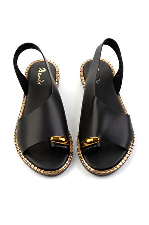 Siyah  Kadın Sandalet K05021010709