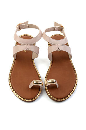 Bej  Kadın Sandalet K05021011309