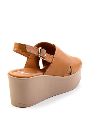 Taba Leather Kadın Sandalet K05040030503