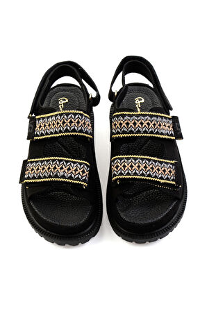 Siyah  Kadın Sandalet K05058130572