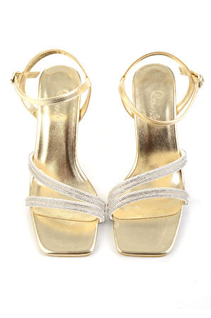 Altın  Kadın Abiye Ayakkabı K05124190009