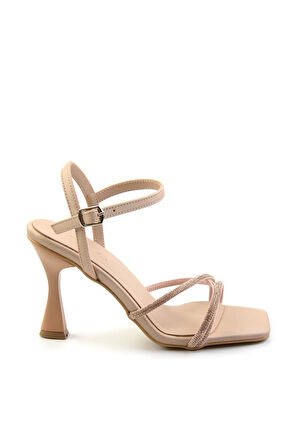 Nude Saten  Kadın Abiye Ayakkabı K05124001838