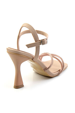 Nude Saten  Kadın Abiye Ayakkabı K05124001838
