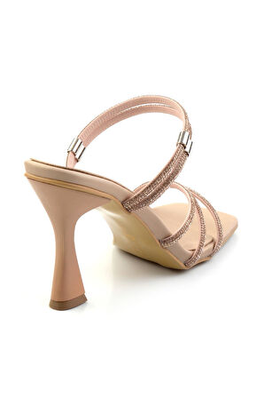 Nude Saten  Kadın Abiye Ayakkabı K05124170038