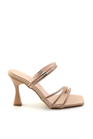 Nude Saten  Kadın Abiye Ayakkabı K05124170038