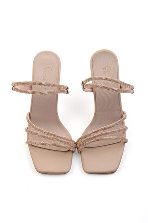 Nude Saten  Kadın Abiye Ayakkabı K05124170038