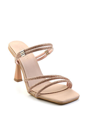 Nude Saten  Kadın Abiye Ayakkabı K05124170038