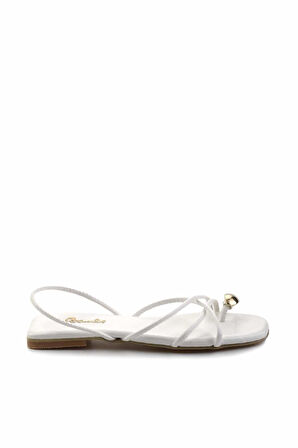 Beyaz  Kadın Sandalet K05137031507